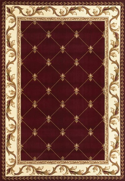 KAS Corinthian  5319 Red Fleur-De-Lis